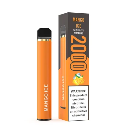 3.6V напряжение 1500mAh одноразовая электронная сигарета вейп со вкусом манго и льда