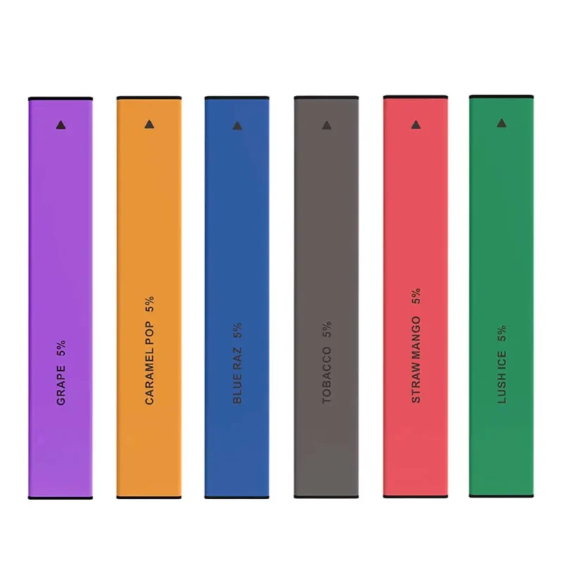 Non Refillable Vape Pod Devices Disposable Mini E-Cigarette Aluminum Tube Multi-flavors