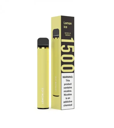 Yellow Lemon Ice Disposable Vape Pod Device 1200mAh