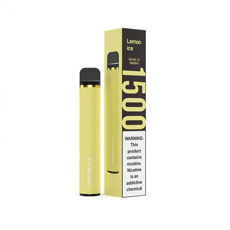 Yellow Lemon Ice Disposable Vape Pod Device 1200mAh