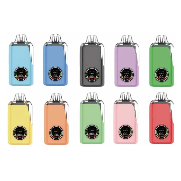 20,000 Puffs Disposable Vape 21ml E-Liquid with LED Display 650mAh Rechargeable