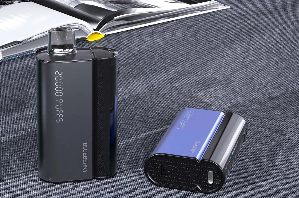 20ml Disposable Vape LED Screen 20000 Puffs 850mAh Dual Mesh Coil Type-C Rechargeable with Child Lock