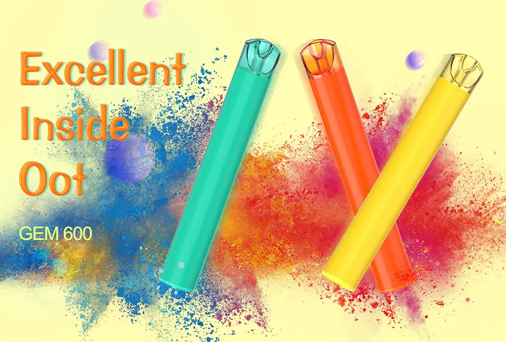 Compact 2ml Disposable E-cigarette Vape Stick 17mg Nicotine 400mAh Battery 600 Puffs Smooth Vapor