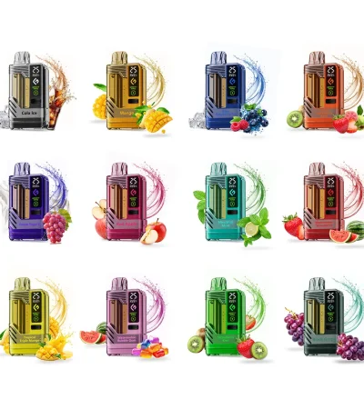 Crystal Clear Disposable Vape Device 18ml E-Liquid 700mAh Battery RGB Indicator Adjustable Power & Airflow