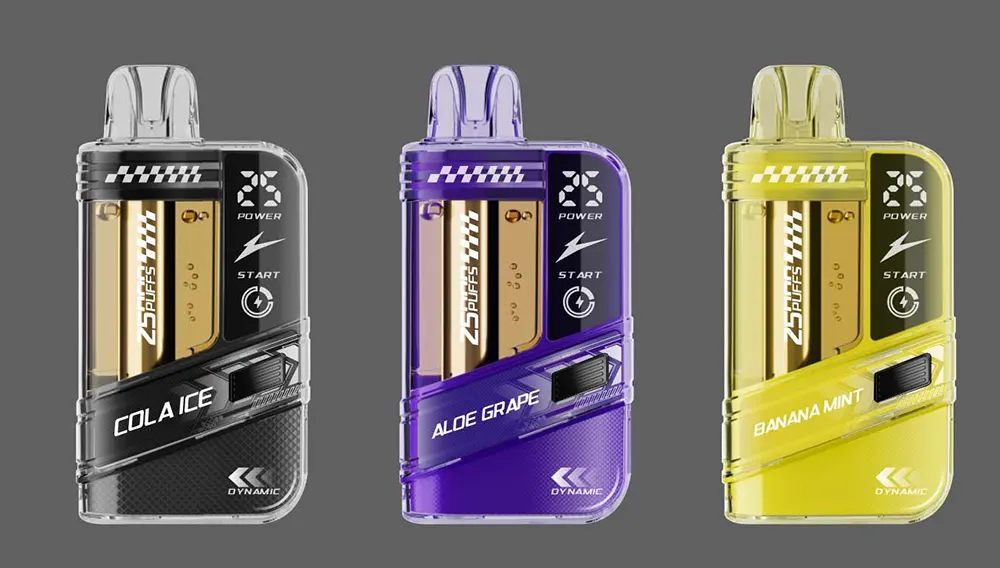 Crystal Dual Coil Disposable Vape Pod Prefilled 18ml 25,000 Puffs with RGB Battery Indicator