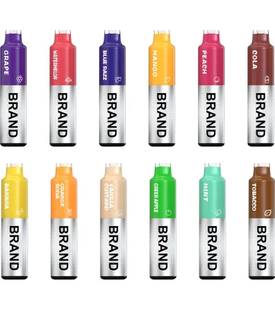 Dual-Color TPU Vape Pen 11ml E-Liquid 600mAh Battery Mesh Coil RMS Chip Control