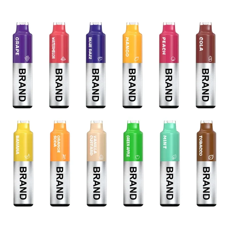 Dual-Color TPU Vape Pen 11ml E-Liquid 600mAh Battery Mesh Coil RMS Chip Control