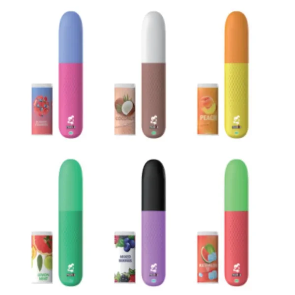 EU TPD Compliant 2ml Rechargeable Vape 600 Puffs 17mgml Nicotine 380mAh with Charging Protection