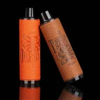 High-Capacity Rechargeable Vape Adjustable Airflow 16ml E-liquid PC+Leather Finish