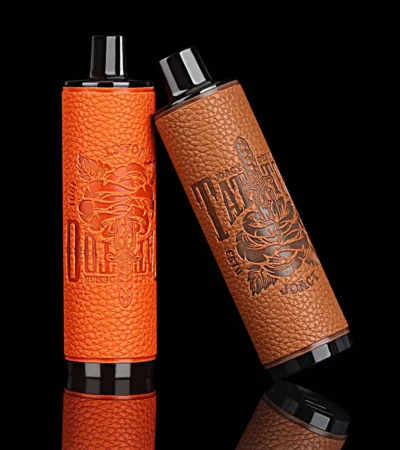 High-Capacity Rechargeable Vape Adjustable Airflow 16ml E-liquid PC+Leather Finish