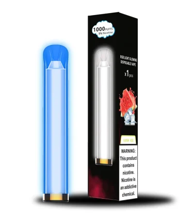 RGB Light Glowing Full Body Colorful Disposable Vape OEM / ODM Factory
