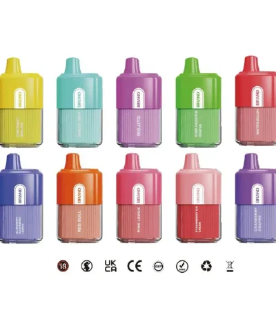 Цветная 10000 затяжек 550 мАч перезаряжаемая одноразовая электронная сигарета Vape 10 мл электронная жидкость 1,2 Ом сетчатый испаритель