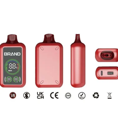 Massive 17000 Puffs Vape Descartável Recarregável 15 ml Pré-enchimento Bateria 650mAh 1.0Ω Mesh Coil