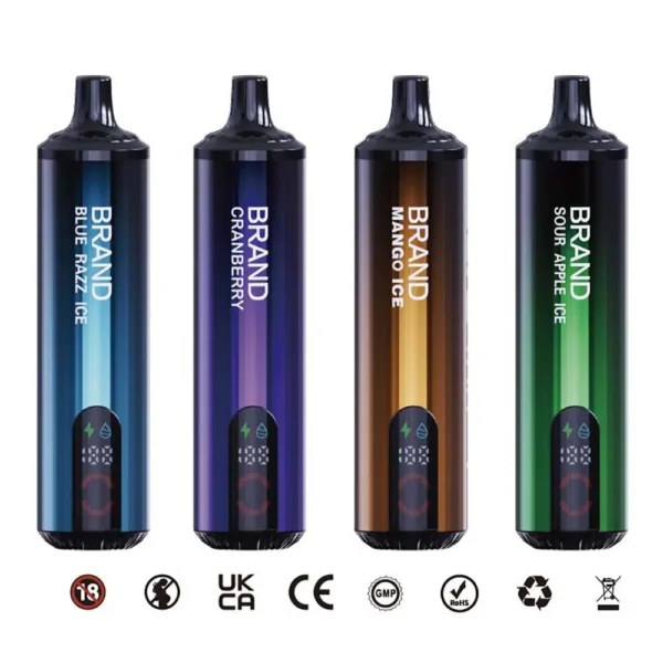 Ultimate 20ml High-Capacity Powerful Dual-Mesh Coil Rechargeable Disposable Vape with Vibrant RGB Glow