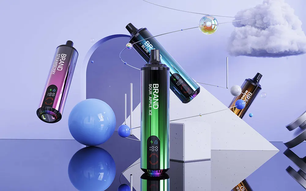 Ultimate 20ML High-Capacity Powerful Dual-Mesh Coil Rechargeable Disposable Vape with Vibrant RGB Glow 