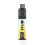 Vaporizador compatible con TPD, 6000 inhalaciones, tanque doble de 2+10 ml, batería de 850 mAh, 20 mg de nicotina