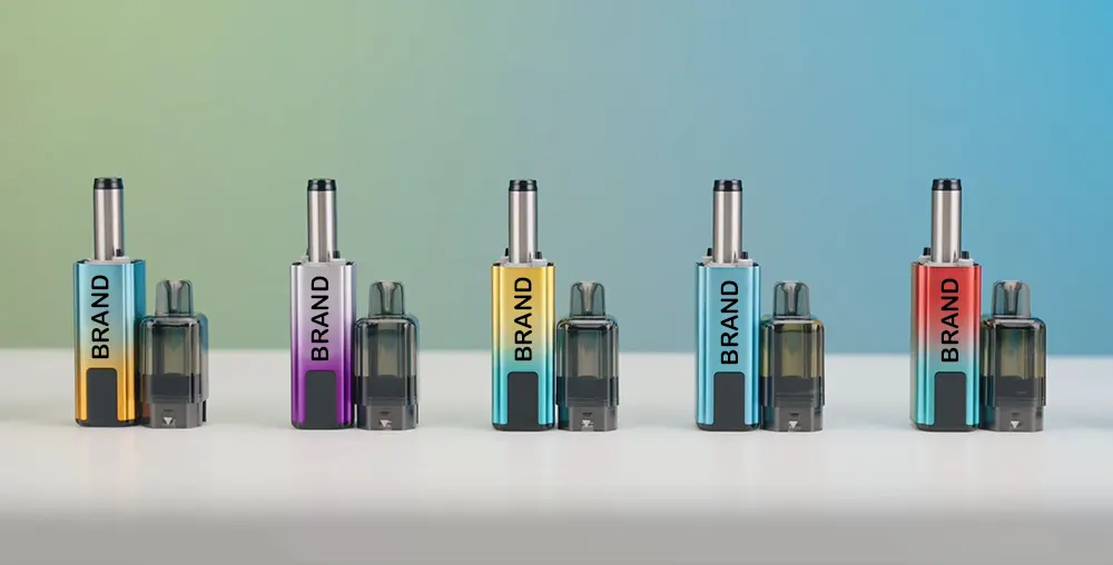 Vaporizador compatible con TPD, 6000 inhalaciones, tanque doble de 2+10 ml, batería de 850 mAh, 20 mg de nicotina