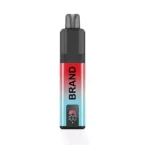 Vaporizador compatible con TPD, 6000 inhalaciones, tanque doble de 2+10 ml, batería de 850 mAh, 20 mg de nicotina
