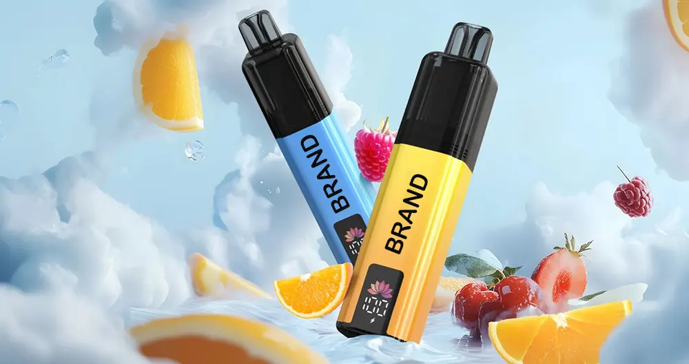 Vaporizador compatible con TPD, 6000 inhalaciones, tanque doble de 2+10 ml, batería de 850 mAh, 20 mg de nicotina