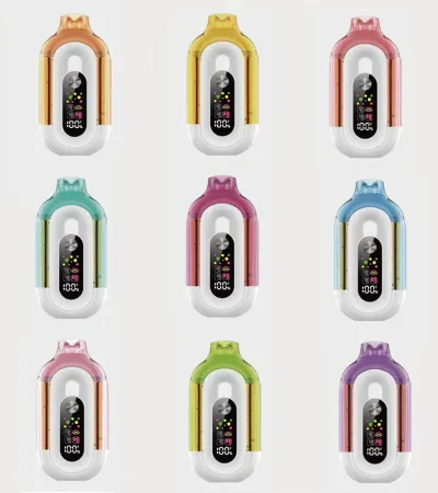 16ml High-Capacity Disposable Vape Featuring Two Transparent Oil Tanks and Display