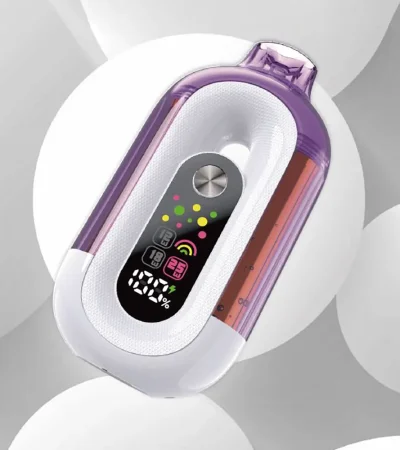 16ml High-Capacity Disposable Vape Featuring Two Transparent Oil Tanks and Display