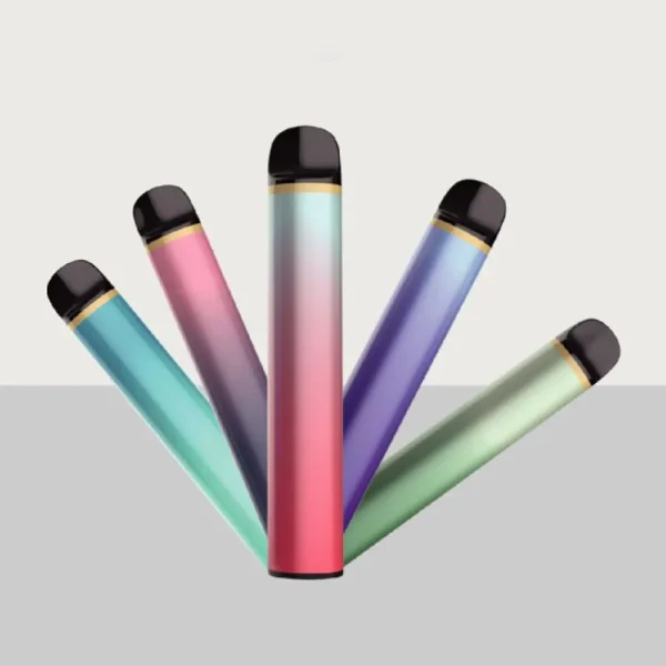 Compact 5ML Disposable Vape 3000 Puffs 850mAh Stainless Steel Metal Body Smooth Gradient Color Finish