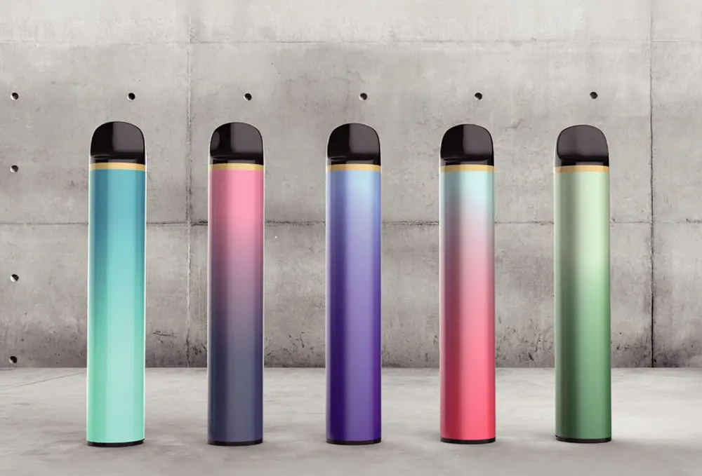    Compact 5ML Disposable Vape 3000 Puffs 850mAh Stainless Steel Metal Body Smooth Gradient Color Finish   