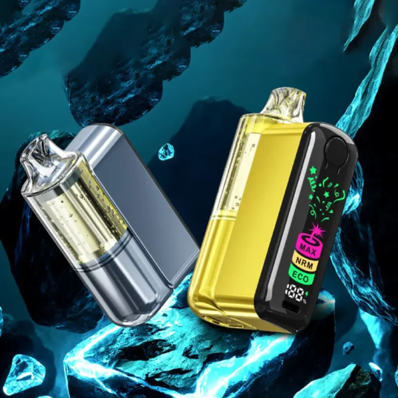 Dual Battery Power Bank Vape Device 18ML 200mAh Pod + 900mAh Charging Case Dual Mesh Coil Smart Screen