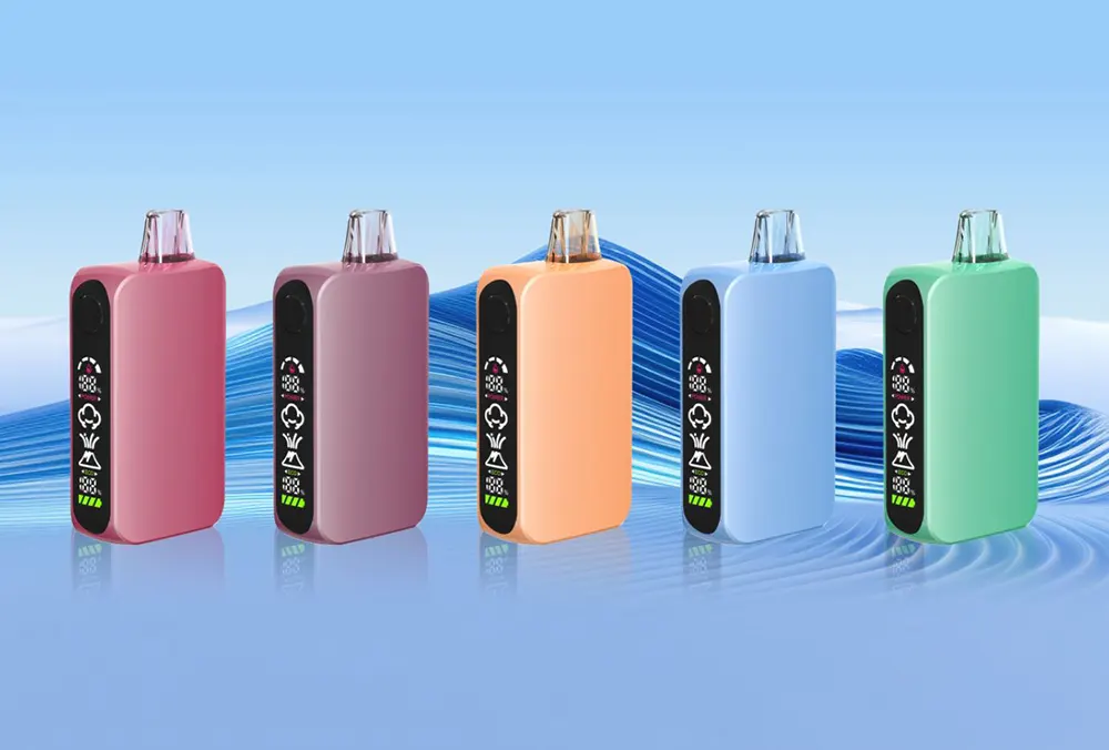     Durable 18ML Vape Device 1100mAh Battery Mesh Coil Leak-Resistant Design USB-C Rechargeable  