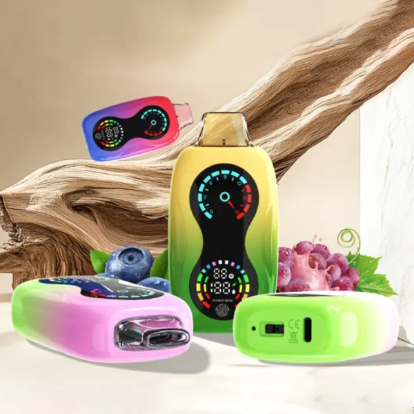 Long-Lasting 18ML Vape Device 650mAh Rechargeable Dual Mesh Coil Type-C Charging Enhanced Flavor