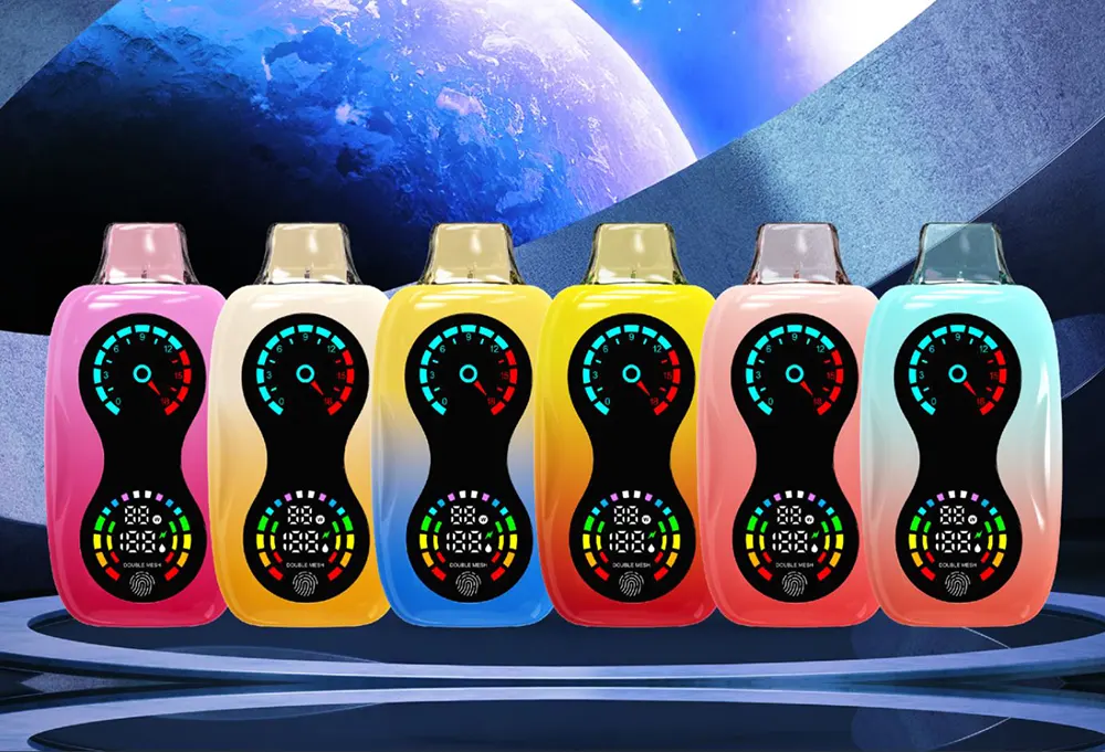   Long-Lasting 18ML Vape Device 650mAh Rechargeable Dual Mesh Coil Type-C Charging Enhanced Flavor  