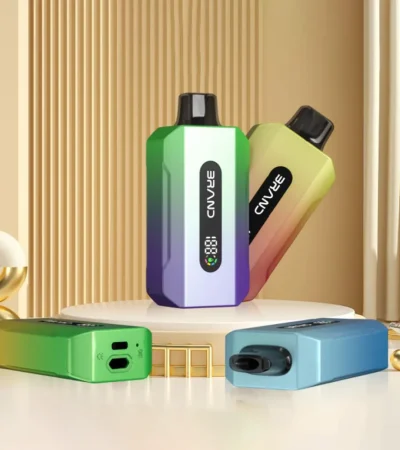 Modern Stylish Gradient 16ml Vape Device 650mAh Type-C Charging with Digital Display