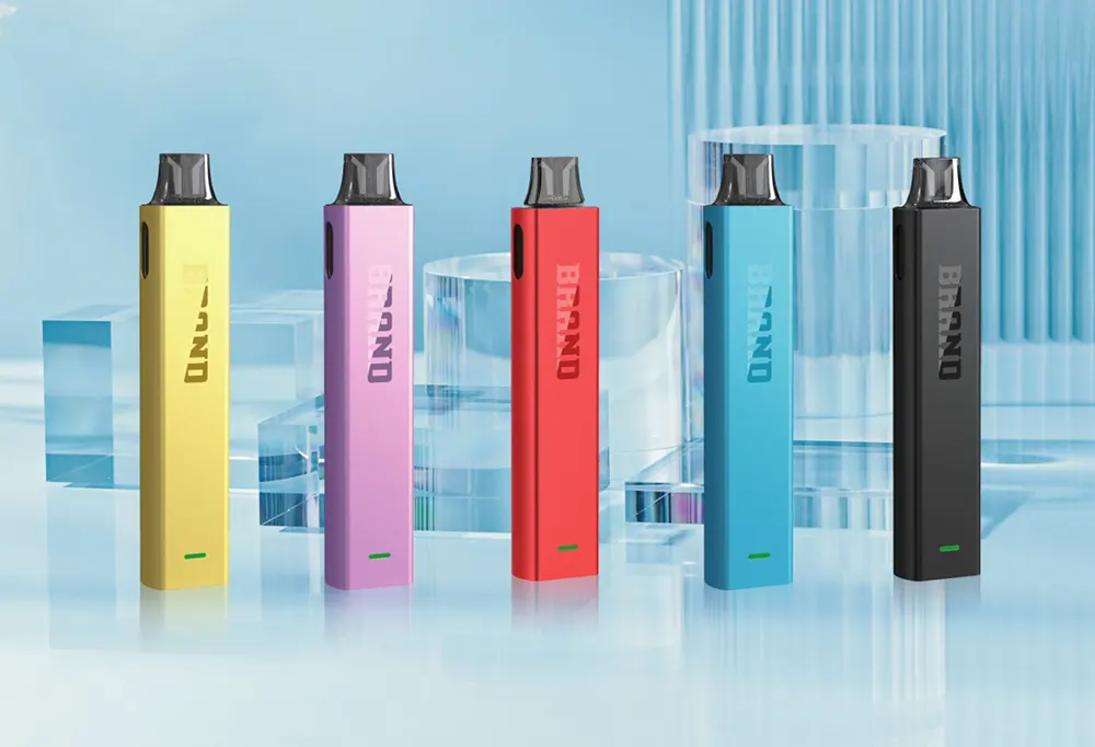     Ultra Slim Lightweight Vape POD System 500mAh Aluminium Alloy Mesh Coil Changeable Cartridge 
